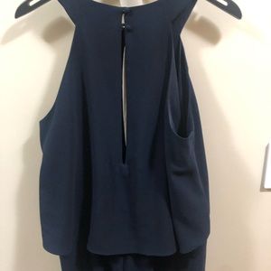 Trina Turk navy blue jumpsuit